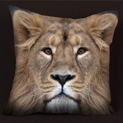 подушка лев